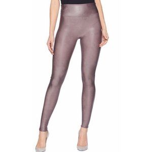Spanx Faux Leather Leggings in Antique Rose
